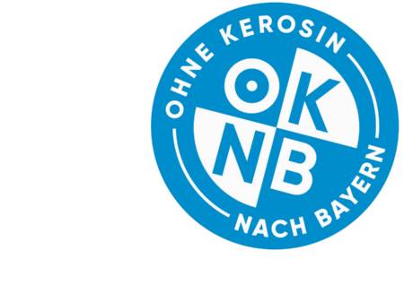 Grünes Logo «Ohne Kerosin nach Berlin»